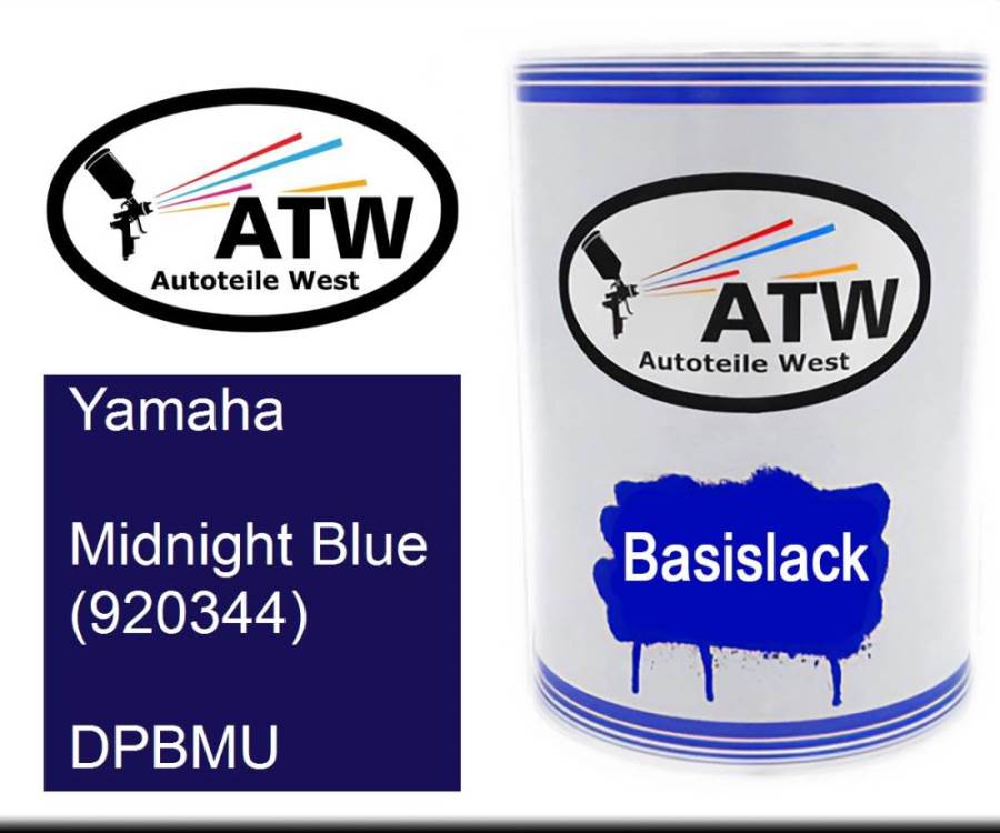 Yamaha, Midnight Blue (920344), DPBMU: 500ml Lackdose, von ATW Autoteile West.